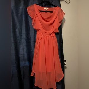 Ya Los Angeles coral orange dress. Like new without tags.